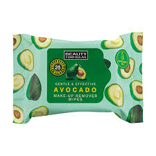 Beauty Formulas Avocado Make-Up Remover Wipes 25s
